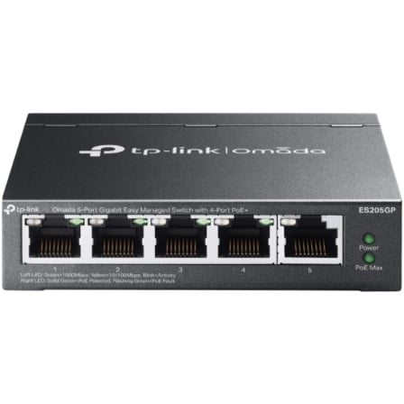 Switch TP-Link Omada ES205GP 5 Puertos/ RJ-45 10/100/1000/ PoE+
